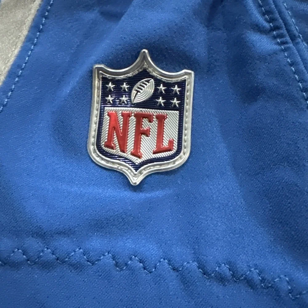2017 Detroit Lions NFL Game Issued Worn Blue Pants Nike DRI-FIT On Field Size 24